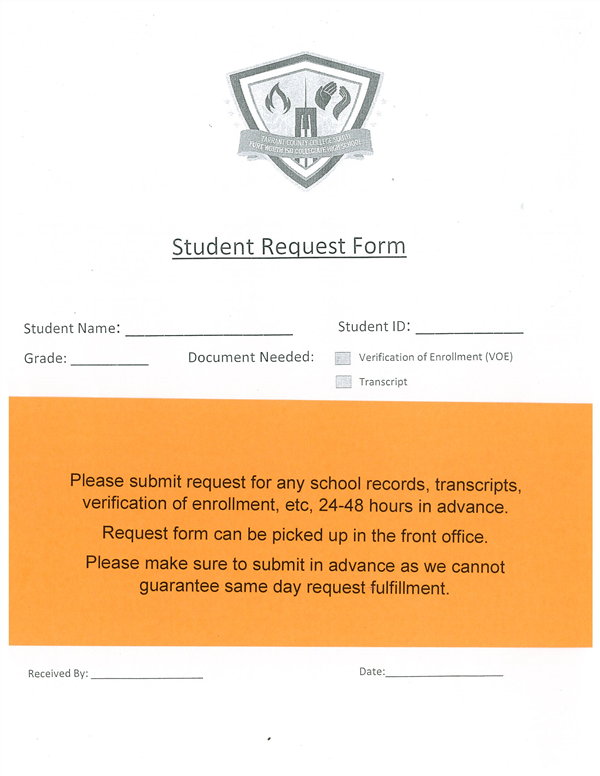 Verification of Enrollment